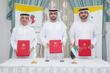 توقيع اتفاقية تعاون بين مؤسستي خليفة الإنسانية والإمارات للخدمات الصحية وبنك دبي الإسلامي