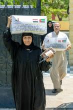 مؤسسة خليفة الإنسانية توزع نحو 8 أطنان من التمور بالقاهرة