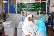 مؤسسة خليفة الانسانية توزع سلال غذائية في مصر واليابان